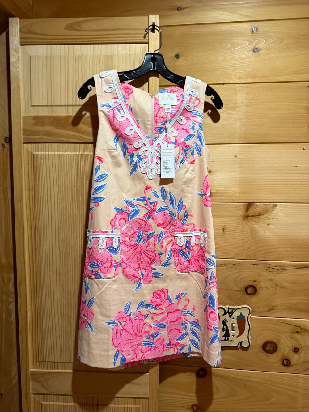 Lilly Pulitzer Pink and Blue Floral Shift Dress